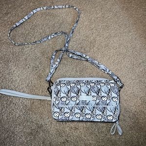 NWOT Vera Bradley RFID All in One Crossbody Bag- Retired Grey Owl Print
